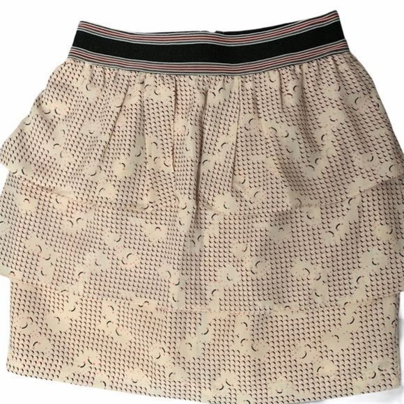 BCBGENERATION Ruffled Layered Zip Skirt - S - Picture 3 of 7